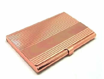 Tarjetero Encobrizado de Bolsillo