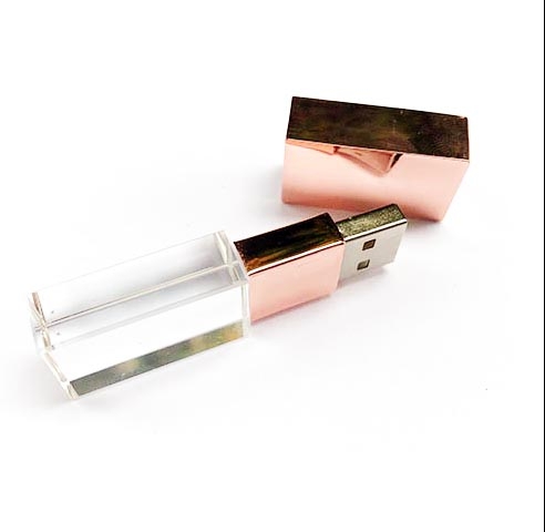 USB CRISTAL CON COBRE